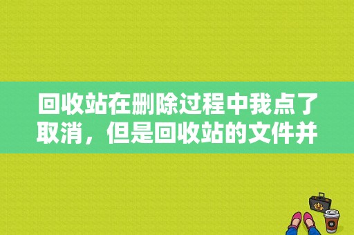 回收站在删除过程中我点了取消，但是回收站的文件并没有，而且硬盘里也没有，但是它还占着空间，怎么找到？（win7文件隐藏）