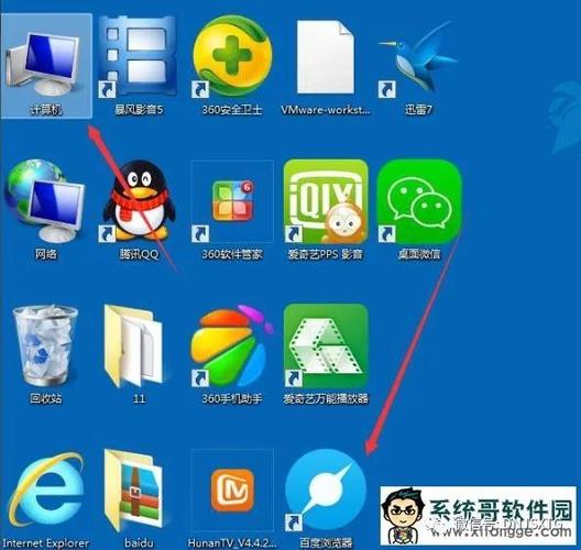 windows7桌面通常的图标有5个？(windows7桌面图标排列)-图2