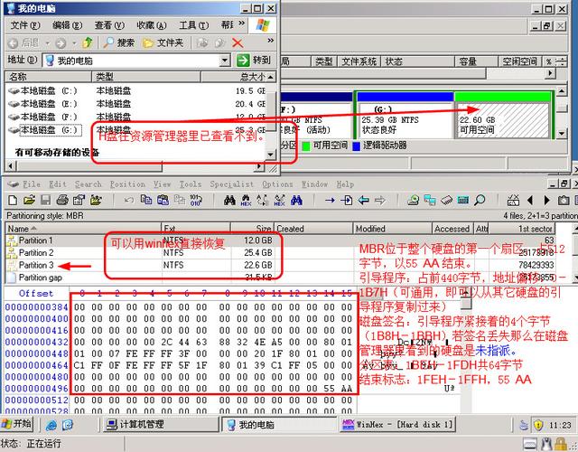 ntfs的dbr扇区结构？winhex模板教程