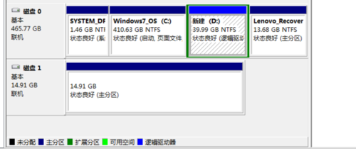 硬盘有一个分区无法显示怎么办？win7分区丢失-图2