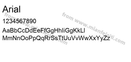 Arial是什么字体？win8 是什么字体