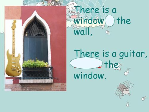 on the wall 和in wall的区别？在窗口中 in a window-图3