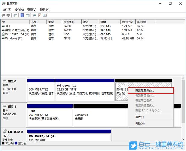 8G内存电脑磁盘分区分多少合适？win8磁盘管理器分区