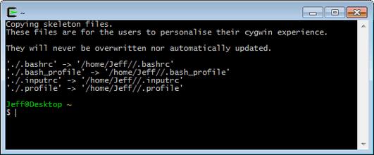 为什么codeblocks运行后没有程序黑屏？cygwin 版本查看