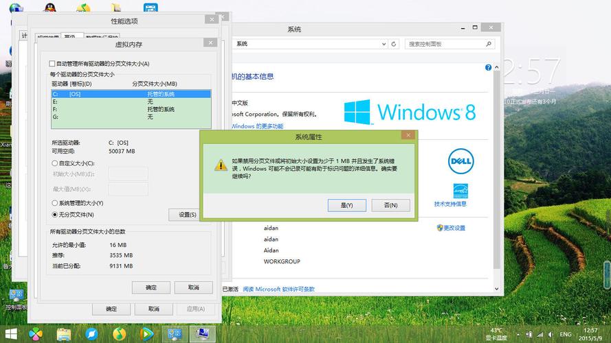 重置电脑显示驱动器需要更多空间？win8.1无法更改虚拟内存-图2