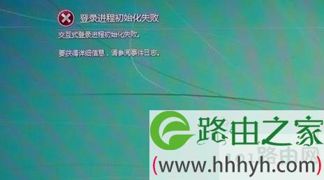 电脑登陆交互式失败怎么解决？win7交互式登录进程初始化失败