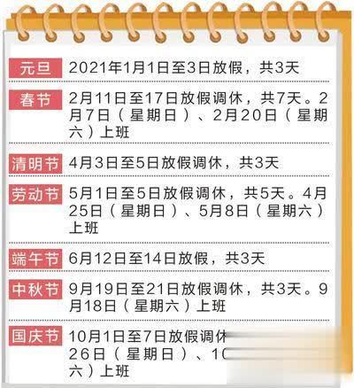 2021下半年的法定节假日有哪些？（下半年有哪些节日）-图3