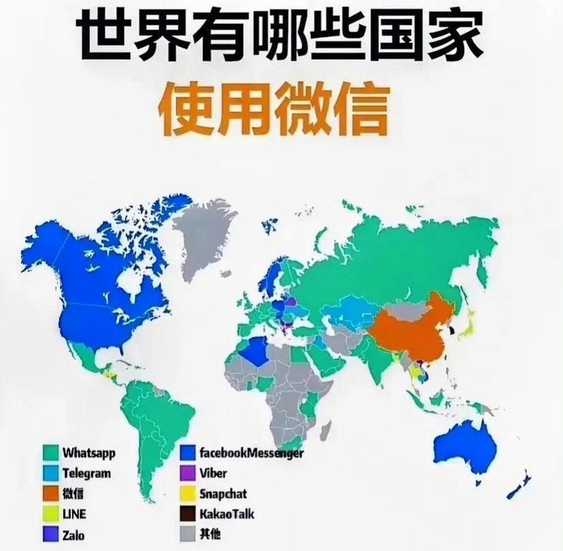 微信全世界哪些国家能用？（哪些国家用微信）