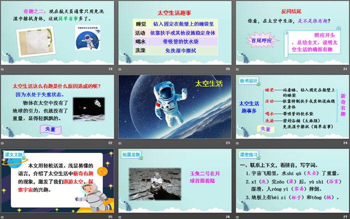 太空生活的资料有哪些？（太空生活有哪些）