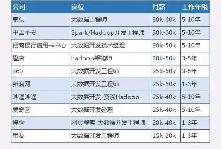 大数据岗位分类？（大数据有哪些岗位）-图2